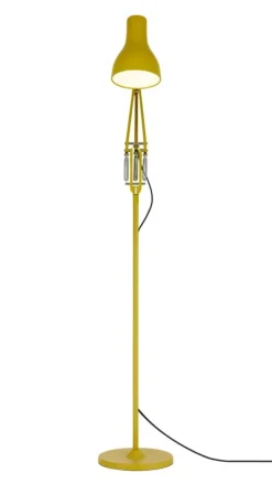 Anglepoise Type 75 golvlampa, Margaret Howell Edition, gulockra