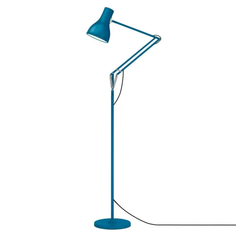 Anglepoise Type 75 golvlampa, Margaret Howell Edition, saxon blue
