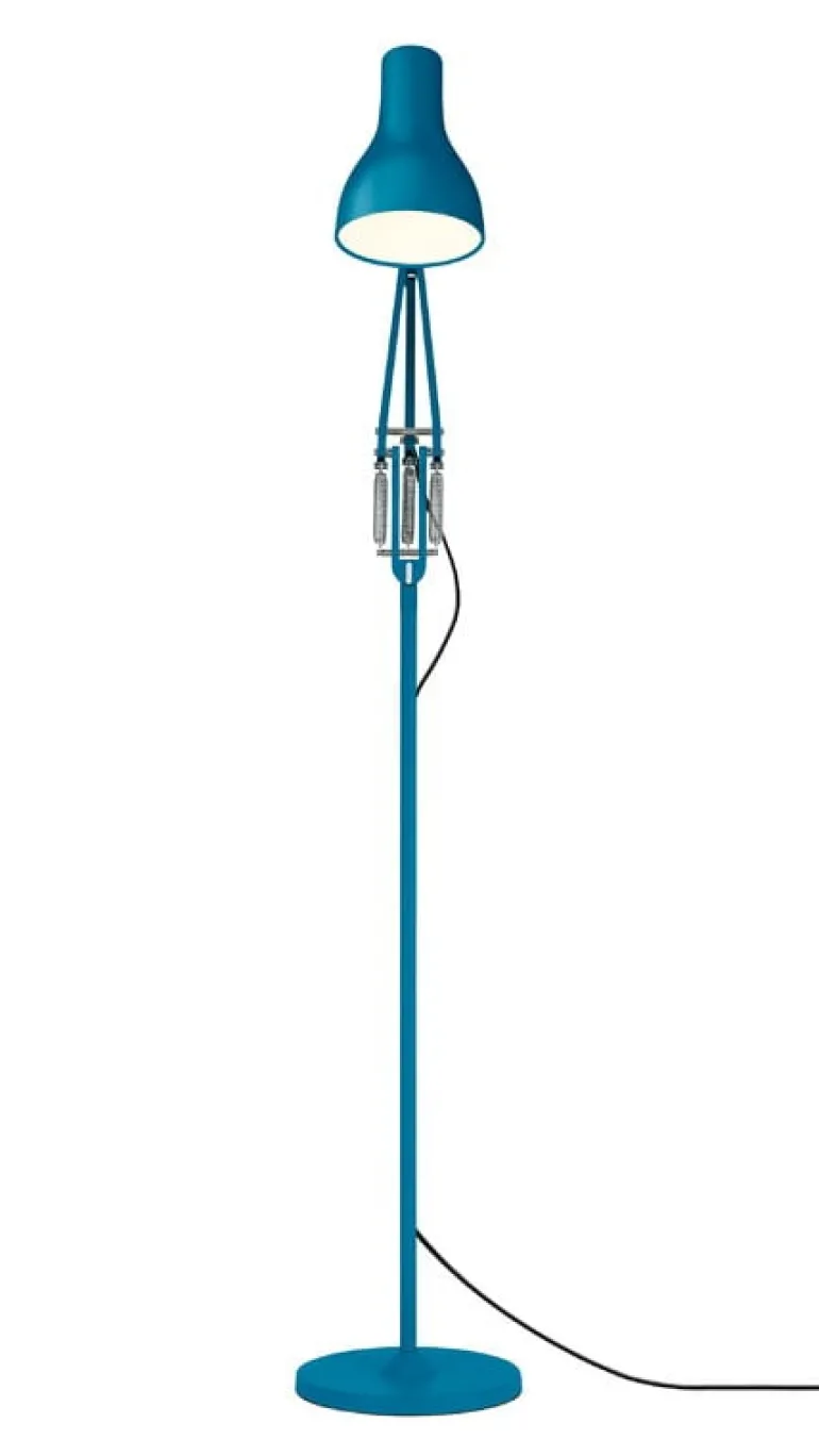 Anglepoise Type 75 golvlampa, Margaret Howell Edition, saxon blue