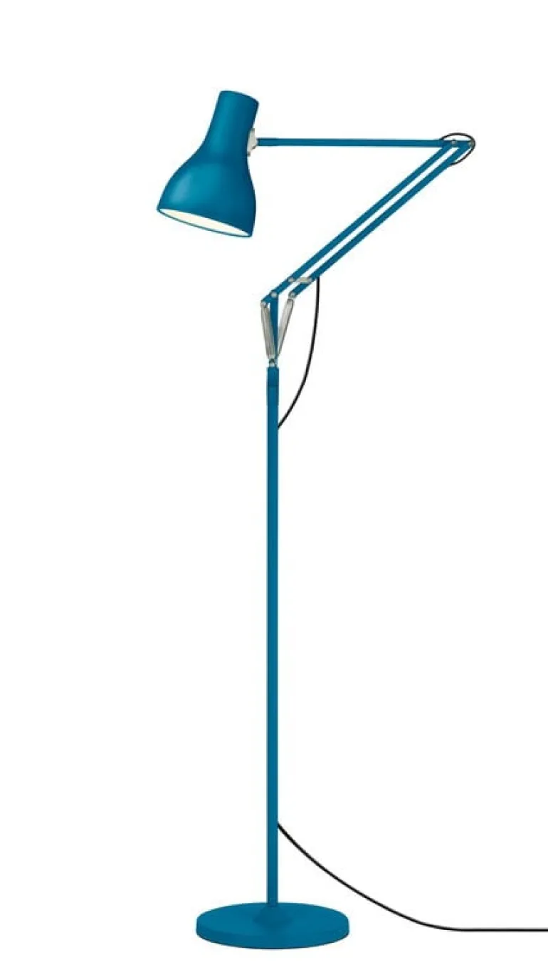 Anglepoise Type 75 golvlampa, Margaret Howell Edition, saxon blue