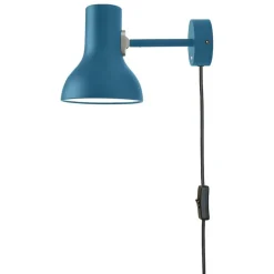 Anglepoise Type 75 Mini vägglampa med kabel, M. Howell Ed., saxon blue
