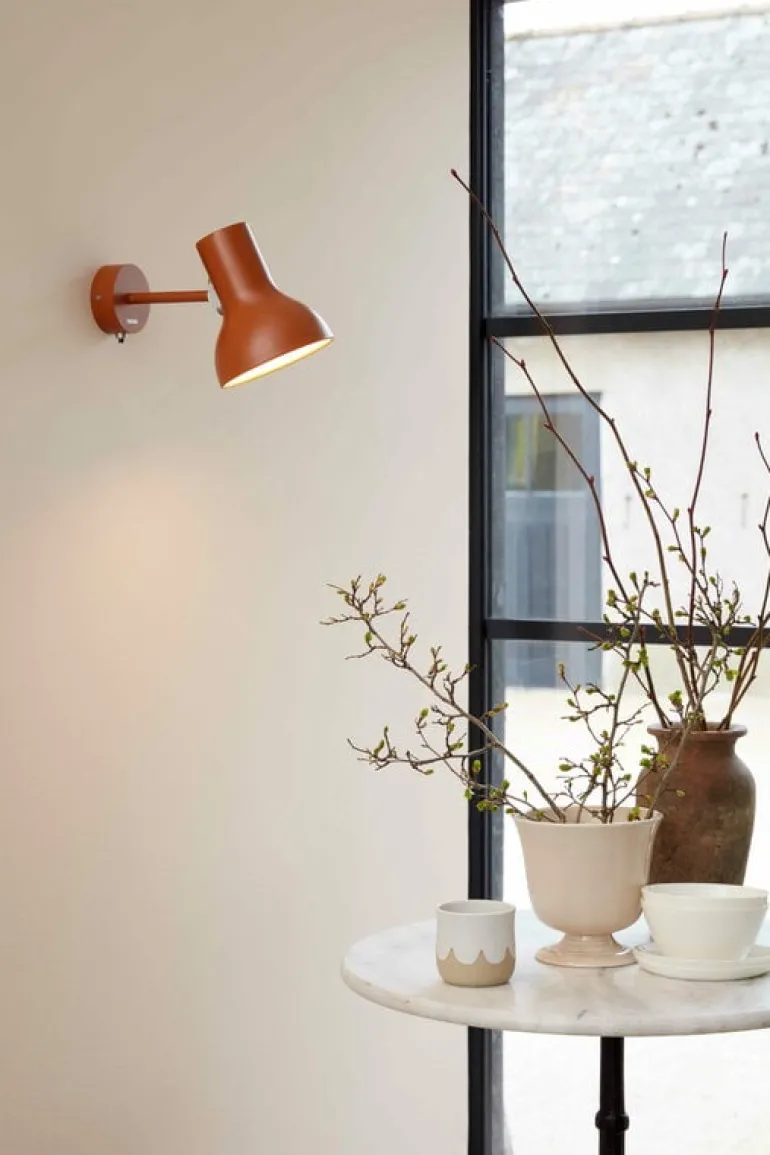 Anglepoise Type 75 Mini vägglampa, Margaret Howell Edition, sienna