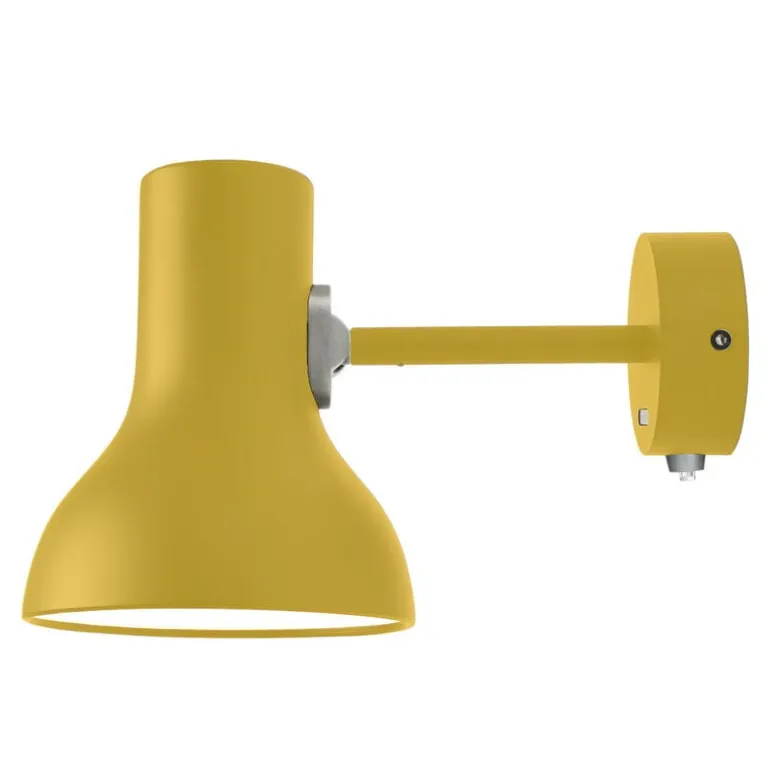 Anglepoise Type 75 Mini vägglampa, Margaret Howell Edition, gulockra