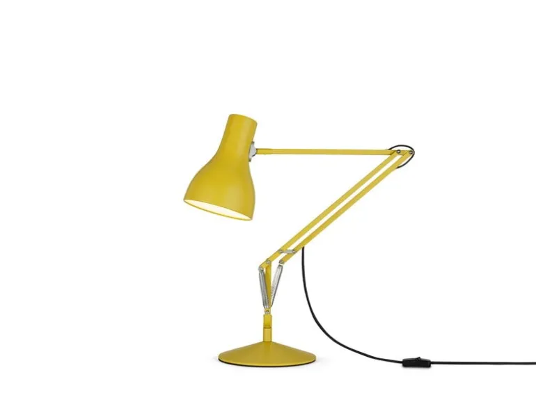 Anglepoise Type 75 skrivbordslampa, Margaret Howell Edition, gulockra