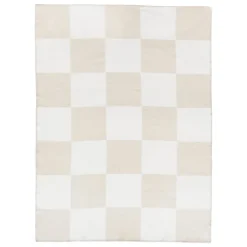 Anno Ala filt, 130 x 180 cm, vit - sandfärgad