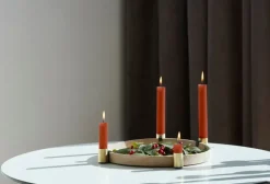 applicata Luna Maxi ljusstake, ek - mässing