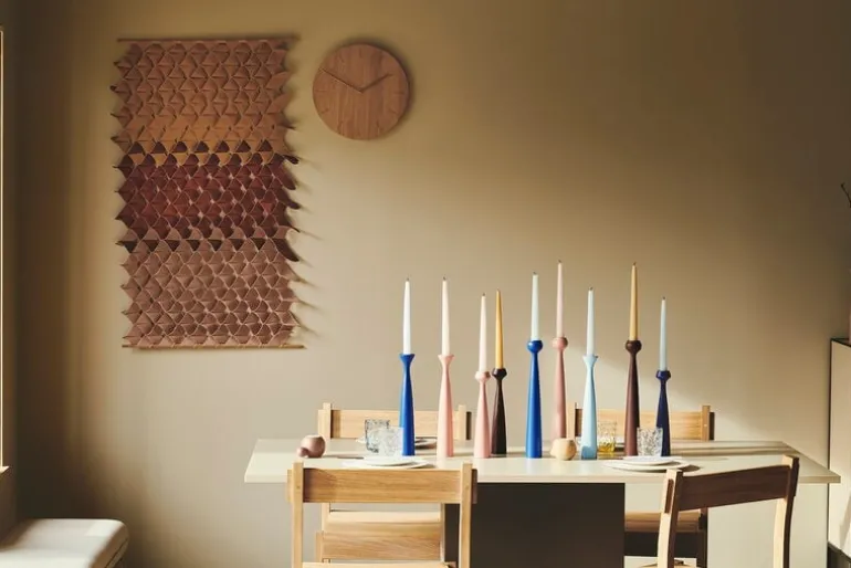 applicata Rose ljusstake, koboltblå