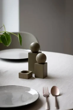 applicata Twist salt- och pepparkar, olivgrön