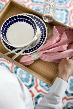 Arabia 24h Tuokio djup tallrik, 24 cm, koboltblå