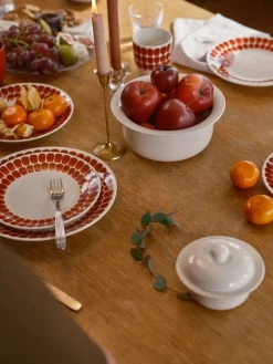 Arabia 24h Tuokio tallrik 26 cm, röd