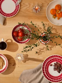 Arabia 24h Tuokio tallrik 26 cm, röd