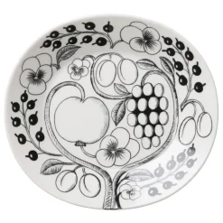 Arabia Paratiisi tallrik, oval 25 cm, svart