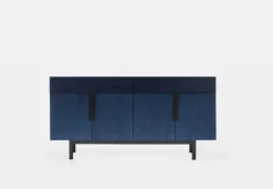 Ariake Aizome sideboard, indigo - svart - röd
