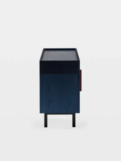 Ariake Aizome sideboard, indigo - svart - röd