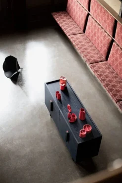 Ariake Aizome sideboard, indigo - svart - röd