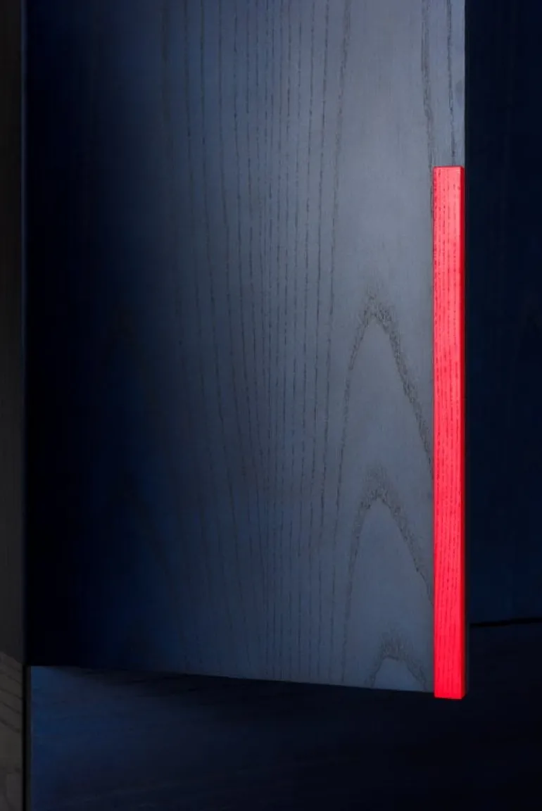 Ariake Aizome skåp, indigo - svart - röd