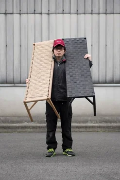 Ariake Ariake bänk, svart - tygremmar