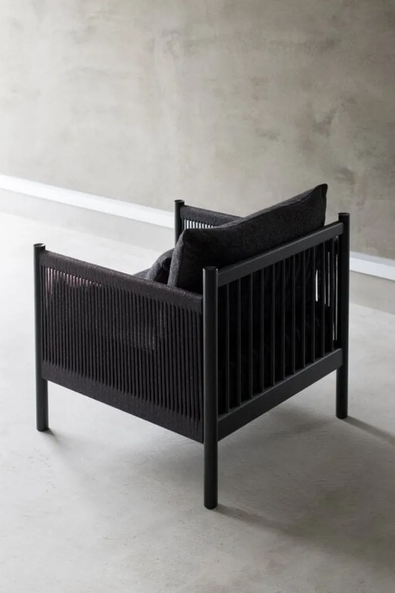 Ariake Braid fåtölj, svart