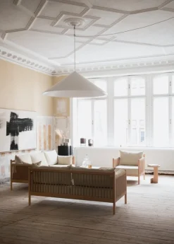 Ariake Braid fåtölj, vitbetsad ek