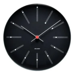 Arne Jacobsen AJ Bankers väggklocka 29 cm, svart