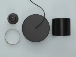 Artek A201 pendellampa, svart - mässing