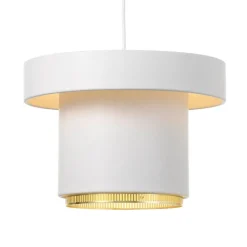 Artek A201 pendellampa, vit - mässing