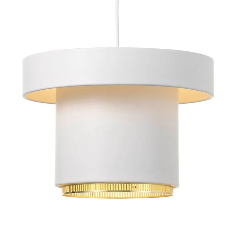 Artek A201 pendellampa, vit - mässing