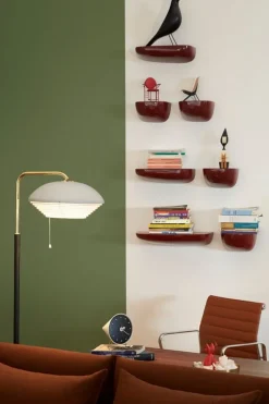 Artek Aalto A811 golvlampa, förnicklad mässing