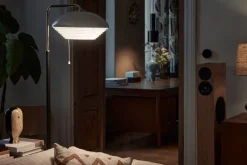 Artek Aalto A811 golvlampa, förnicklad mässing