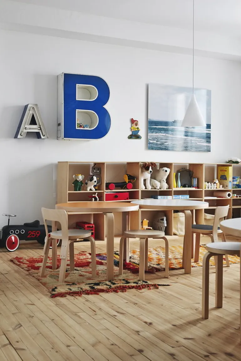 Artek Aalto barnstol N65, björk