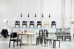 Artek Aalto barstol K65, svart