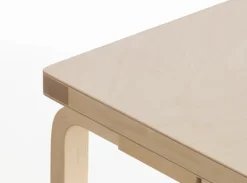 Artek Aalto bänk 153A, heltäckande sits, björk