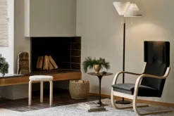 Artek Aalto fåtölj 401, björk - svart Hallingdal 190