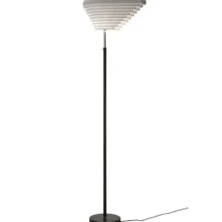Artek Aalto golvlampa A805, förnicklad mässing