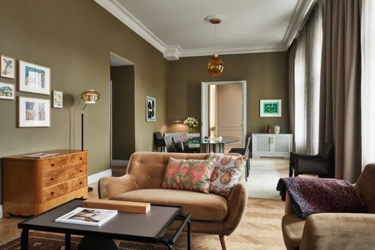 Artek Aalto golvlampa A808, mässing