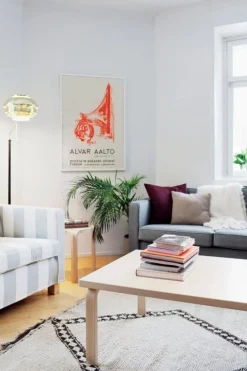 Artek Aalto golvlampa A808, mässing