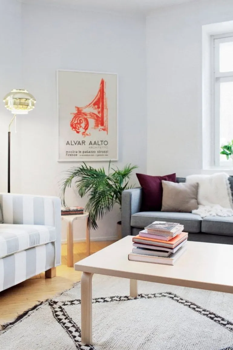 Artek Aalto golvlampa A808, mässing