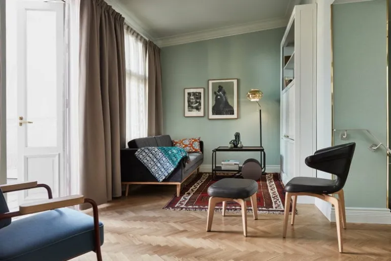 Artek Aalto golvlampa A808, mässing