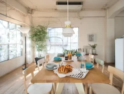 Artek Aalto golvlampa A805, polerad mässing