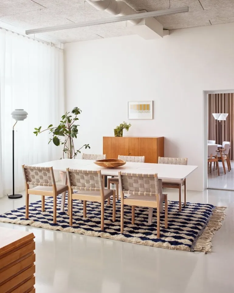 Artek Aalto golvlampa A808, vit