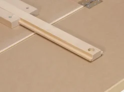 Artek Aalto klaffbord DL81C, björk - svart linoleum