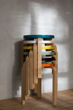 Artek Aalto pall 60, gul - björk