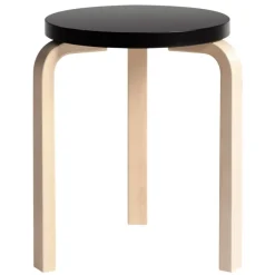 Artek Aalto pall 60, svart - björk