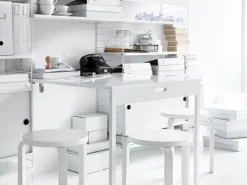 Artek Aalto pall 60, vitlackad