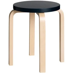 Artek Aalto pall E60, svart - björk