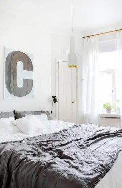 Artek Aalto pendellampa A110 ”Hand Grenade”, vit