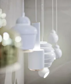 Artek Aalto pendellampa A110 ”Hand Grenade”, vit