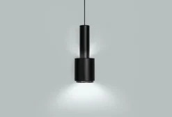 Artek Aalto pendellampa A110 ”Hand Grenade”, helsvart