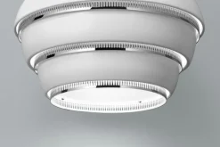 Artek Aalto pendellampa A331 ”Beehive”, vit - krom