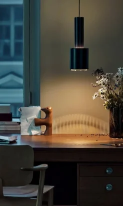 Artek Aalto pendellampa A110 ”Hand Grenade”, svart